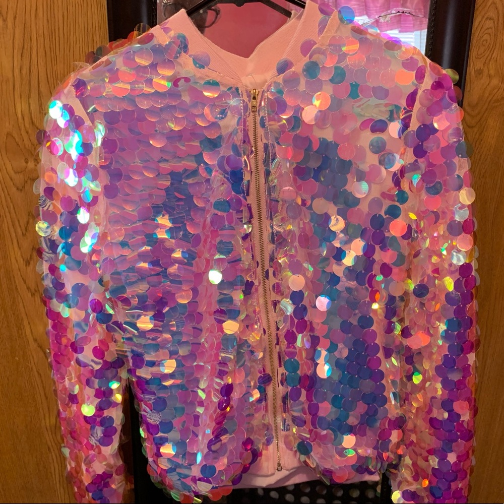 Light Pink Disco Jacket (fits true to size)